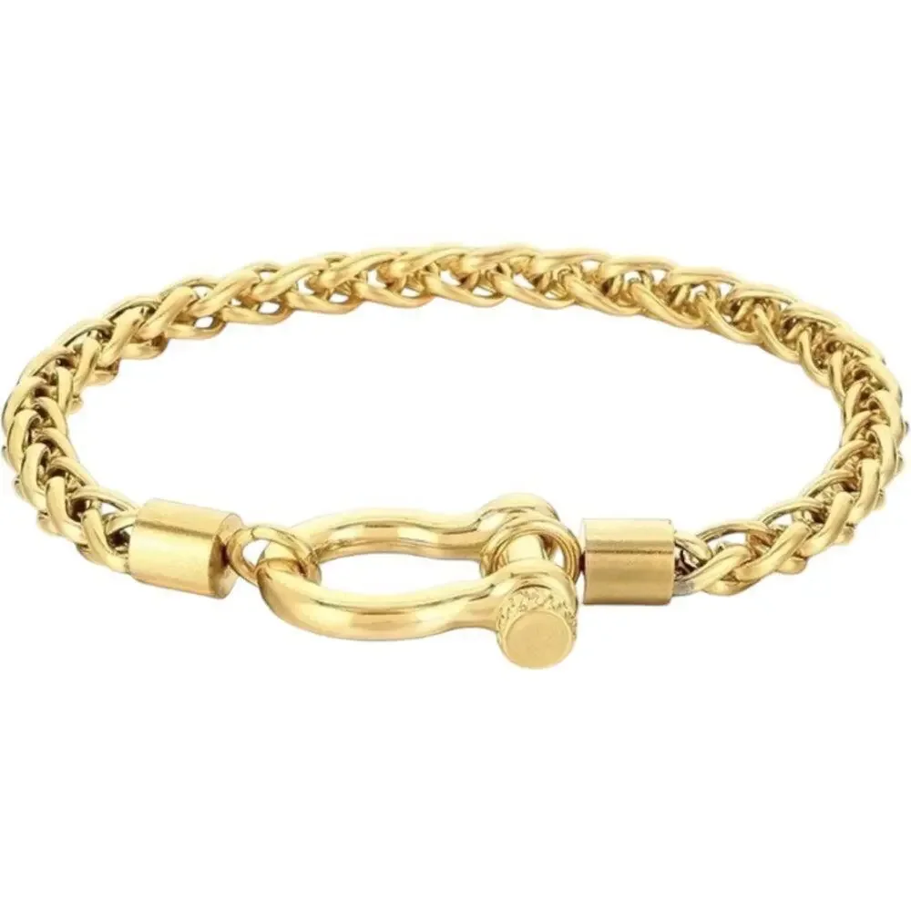 18K Horseshoe Gold Plated Bracelet
